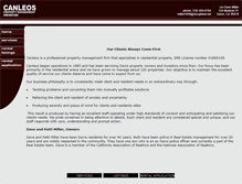 Tablet Screenshot of canleospropertymanagement.com
